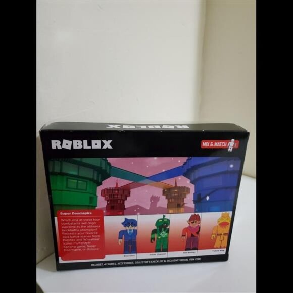 Roblox Action Collection Super Doomspire Four Figure Pack Includes Exclusive New - Picture 1 of 5